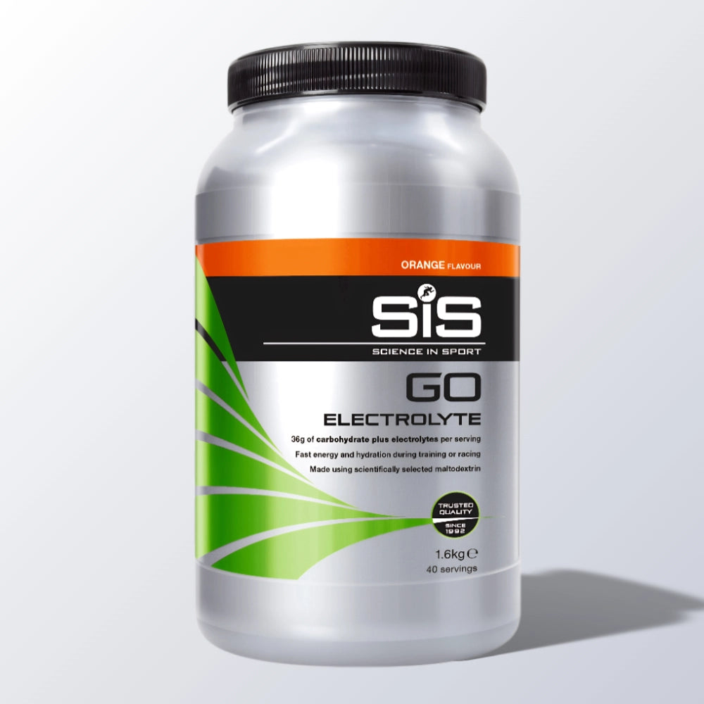 SIS GO Electrolyte Appelsin 40 portioner – energidrik med 37 g kulhydrat og elektrolytter